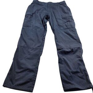 5.11 Tactical Pants Mens XL Blue Cargo Work Utility Ripstop Stretch 35" Inseam
